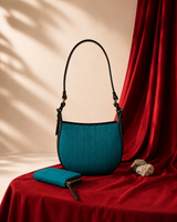 Camo x Hathkala Teal Handbag