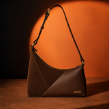 Brown Leather & Suede Shoulder Bag