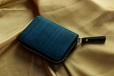 Camo x Hathkala Teal Round Zip Wallet